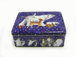 WA2670 - Winter Animals - polar bear - penguin - Tin